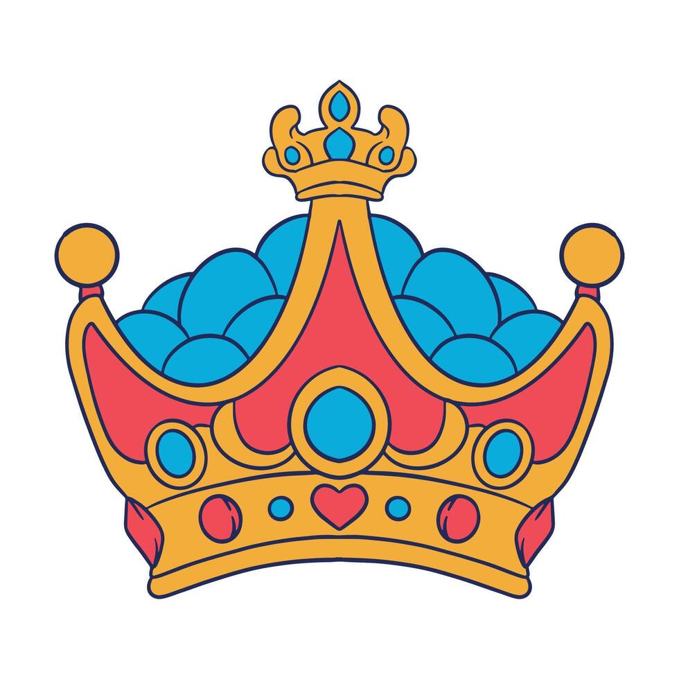 élégant Royal d'or couronne vecteur