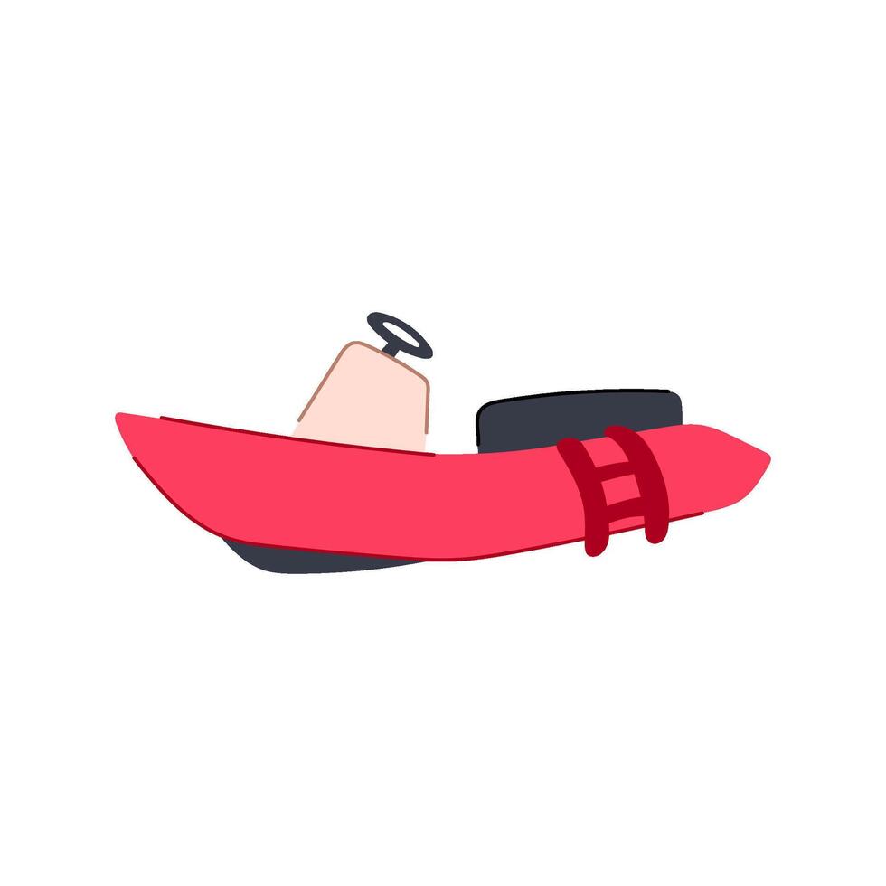 bébé bateau jouet dessin animé vecteur illustration