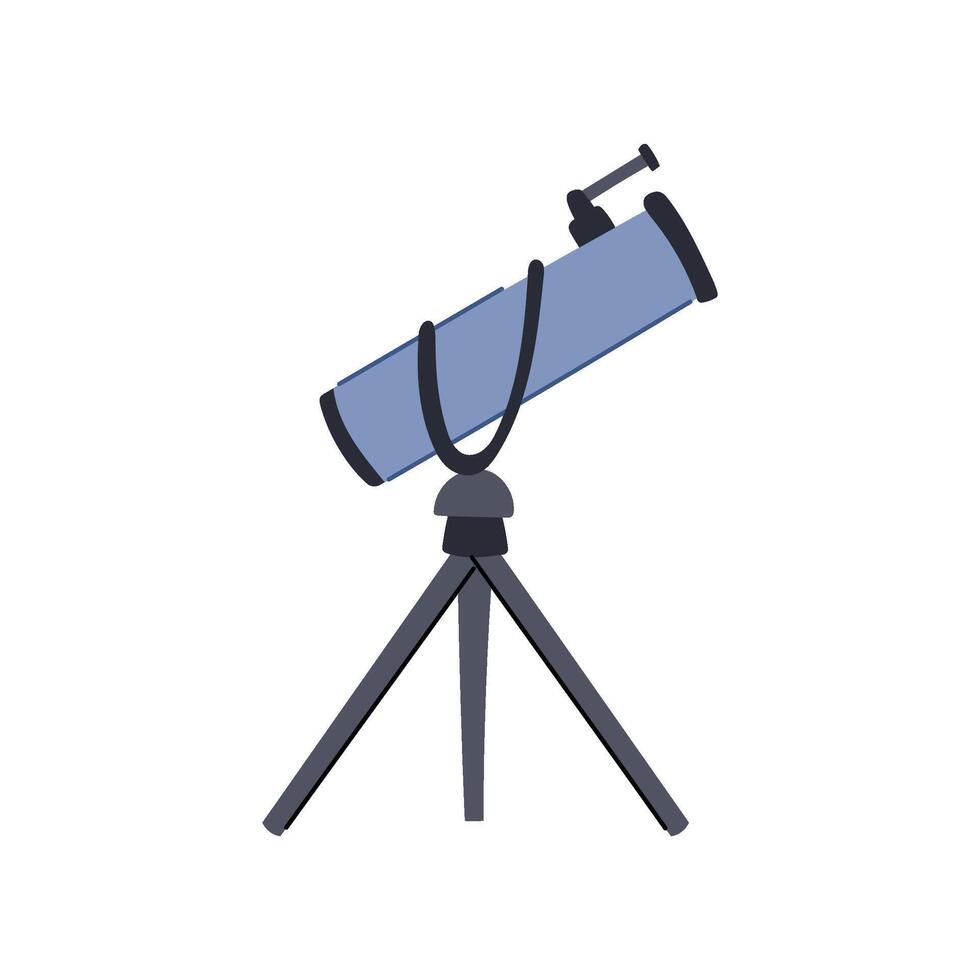 Regardez télescope dessin animé vecteur illustration