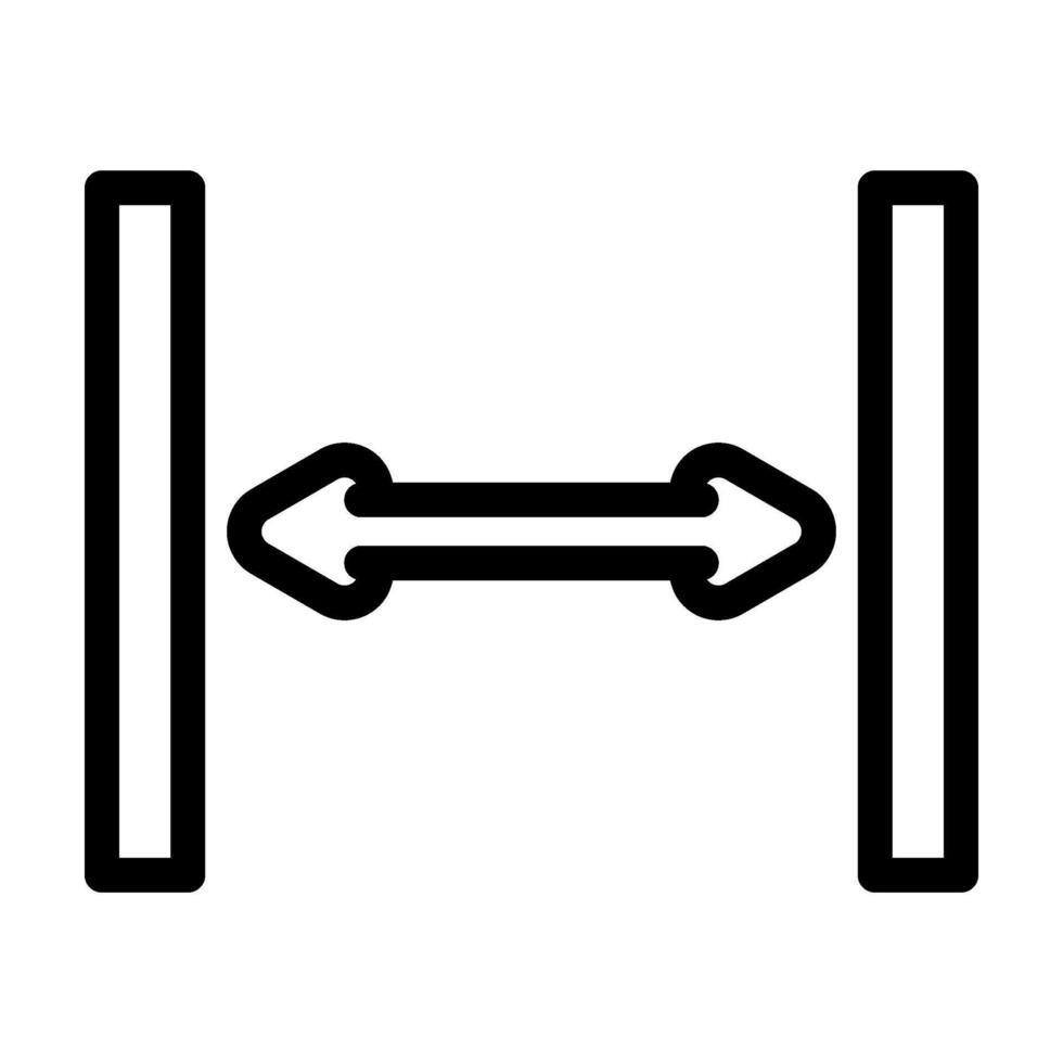 blanc espace ux ui conception ligne icône vecteur illustration