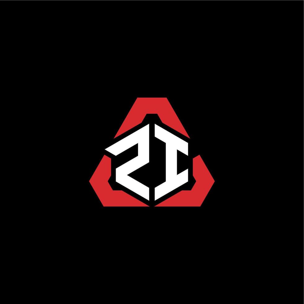 zi initiale logo esport équipe concept des idées vecteur