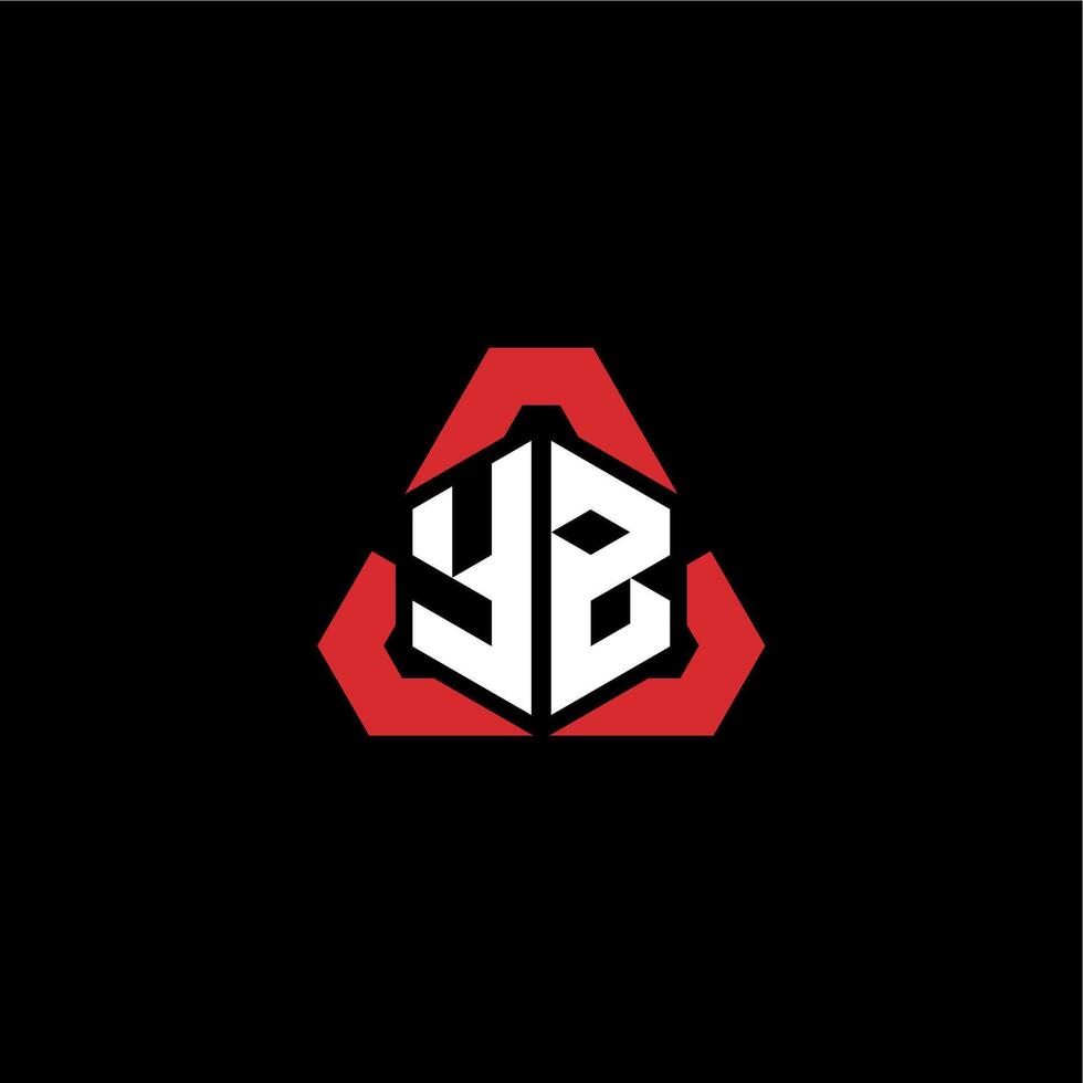 yb initiale logo esport équipe concept des idées vecteur
