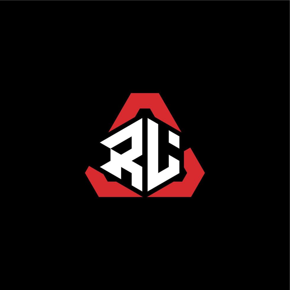 rl initiale logo esport équipe concept des idées vecteur