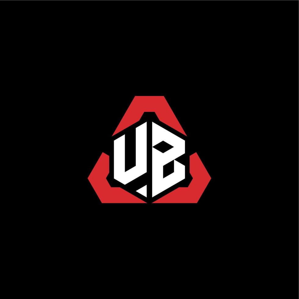 ub initiale logo esport équipe concept des idées vecteur