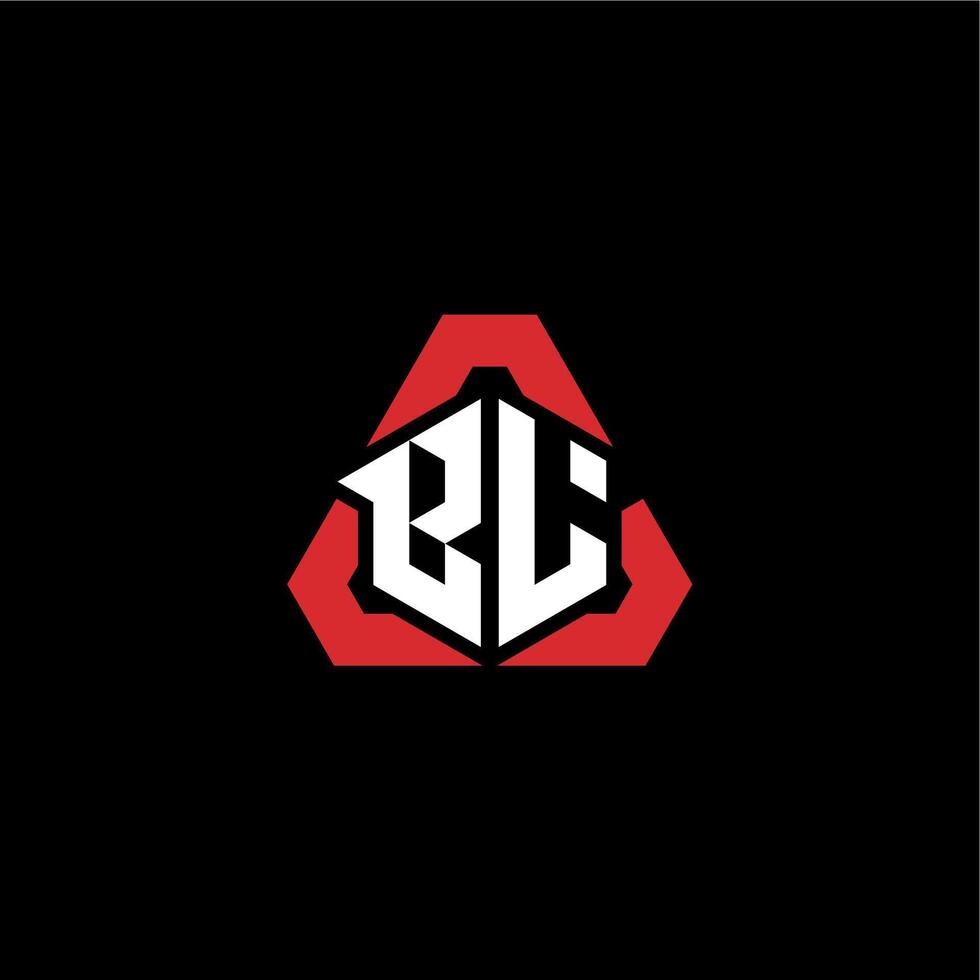 bl initiale logo esport équipe concept des idées vecteur