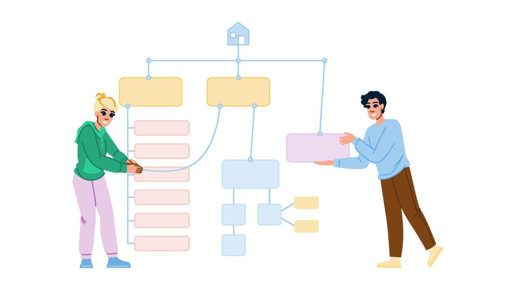 graphique plan du site vecteur