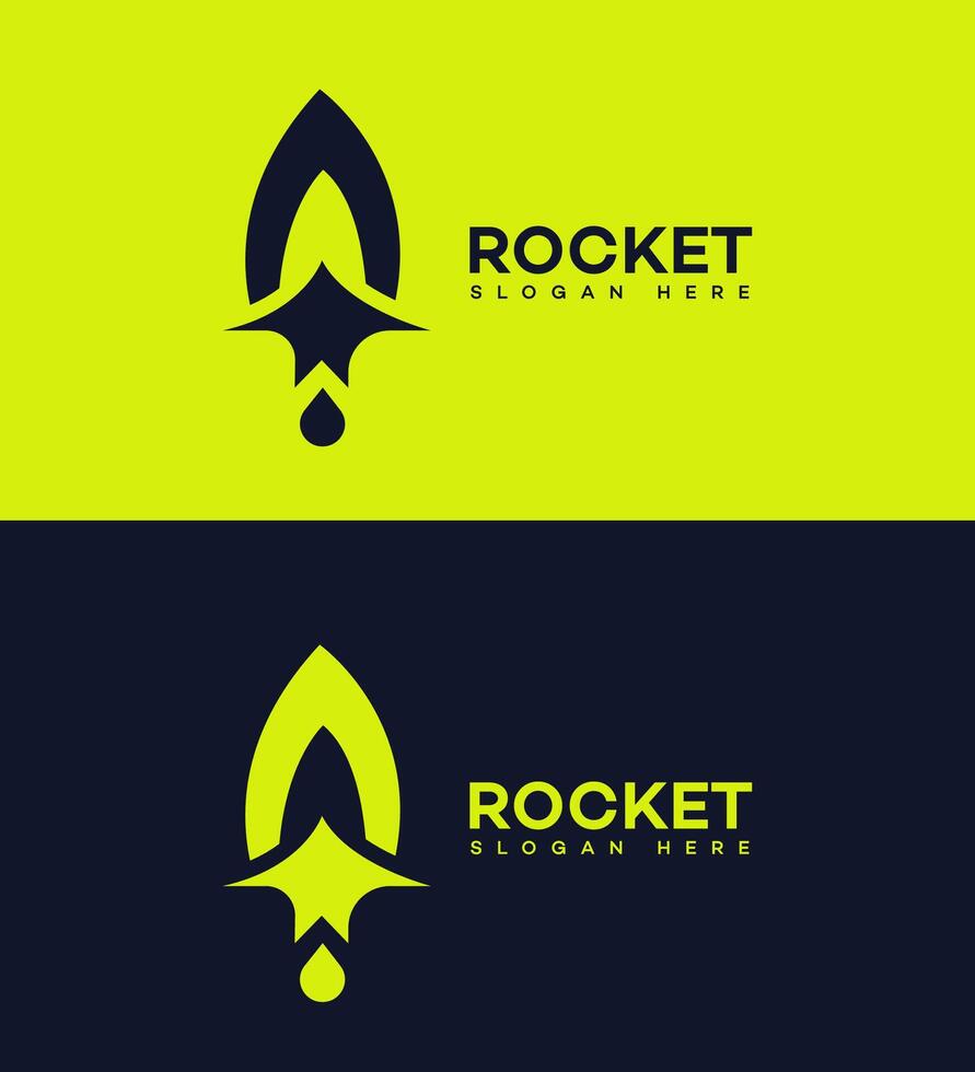 fusée logo icône marque identité signe symbole vecteur