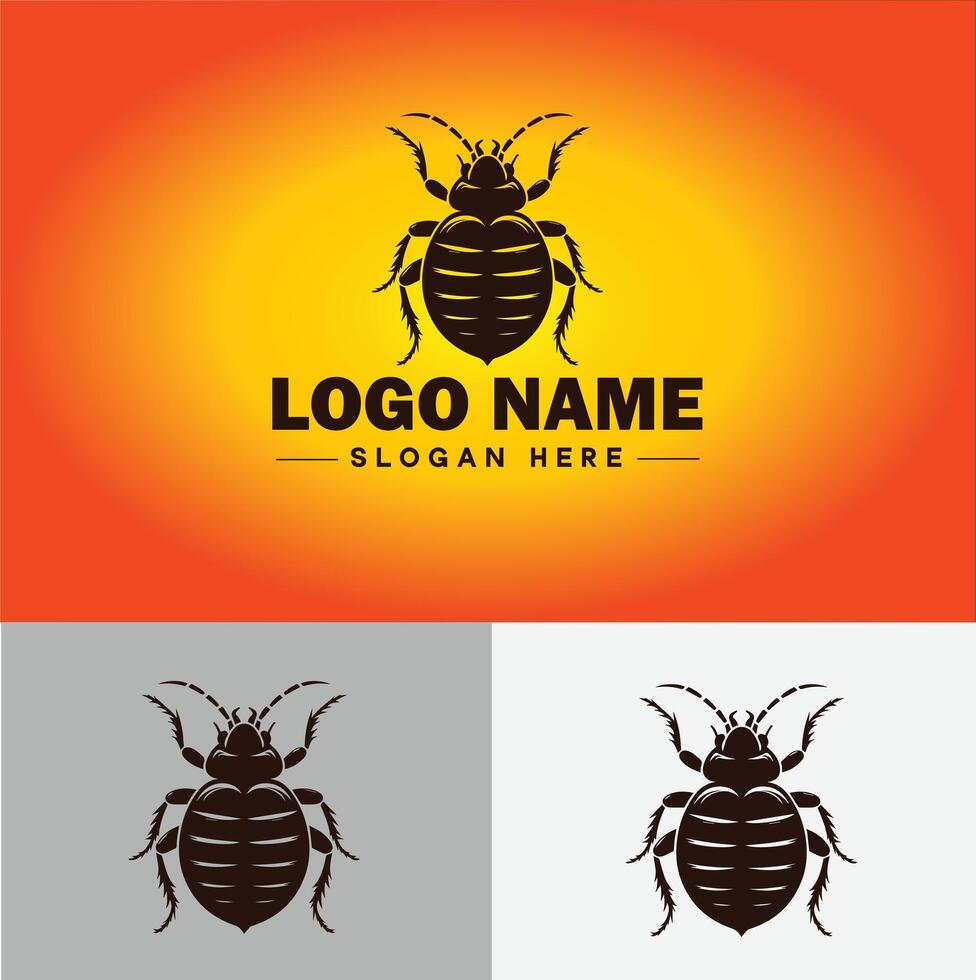 punaise de lit logo vecteur art icône graphique pour affaires marque icône punaise de lit logo modèle