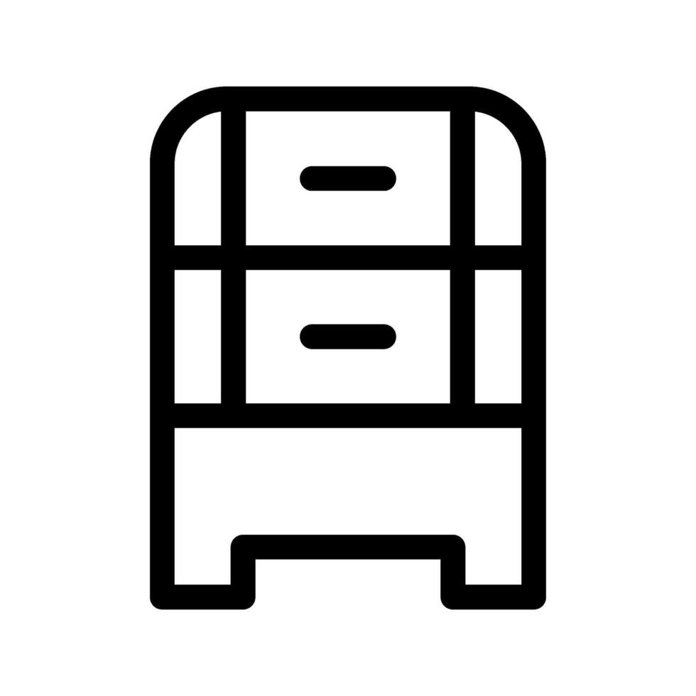 tiroirs icône vecteur symbole conception illustration