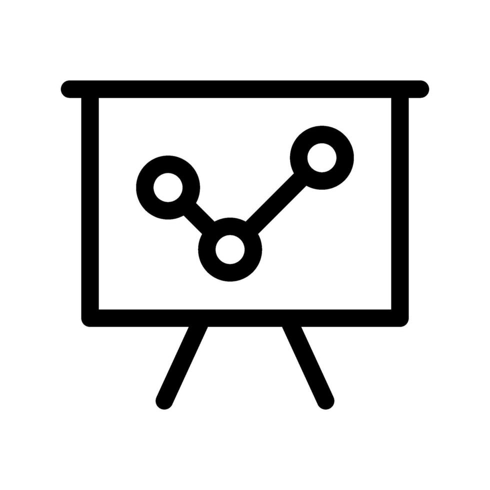 marché une analyse icône vecteur symbole conception illustration