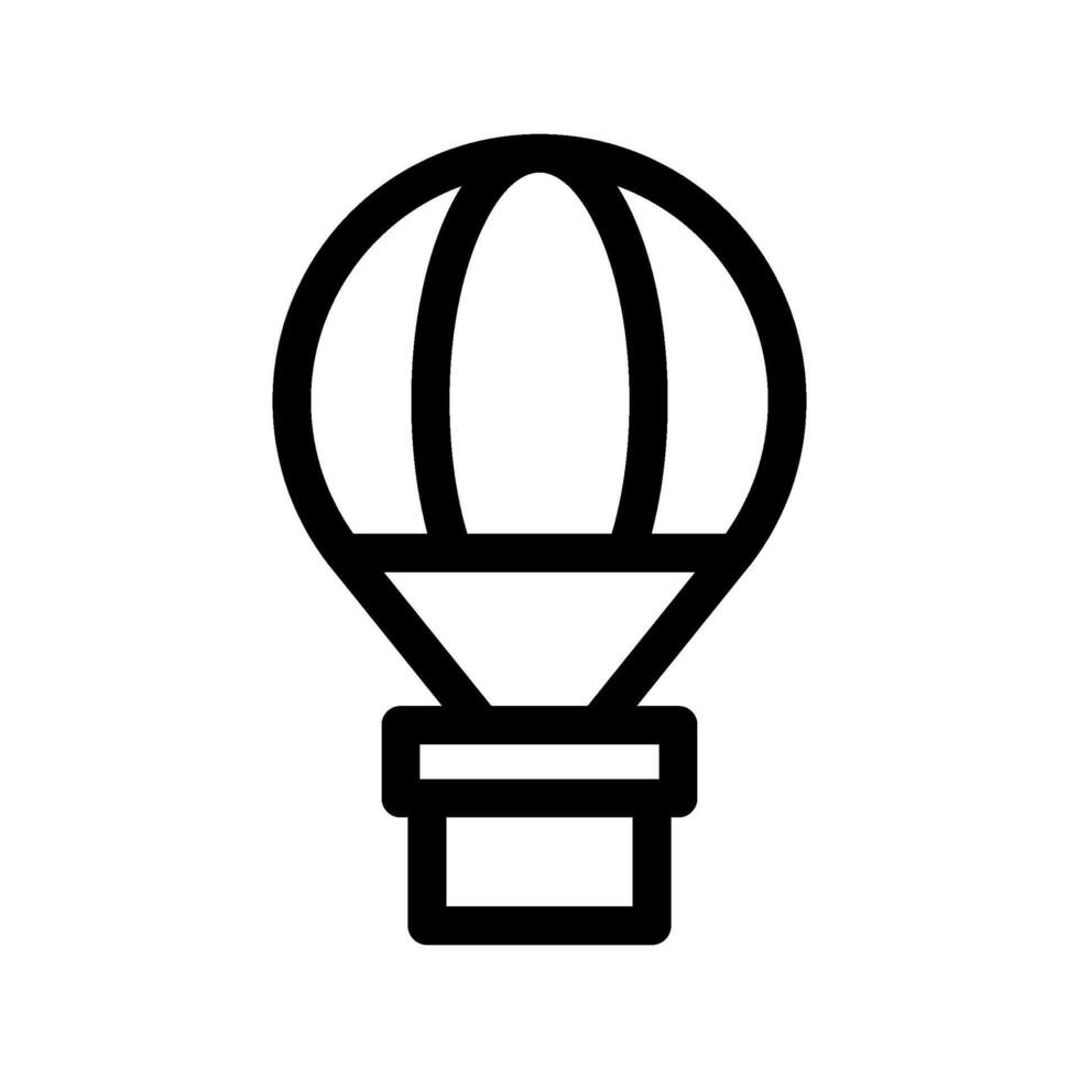 chaud air ballon icône vecteur symbole conception illustration