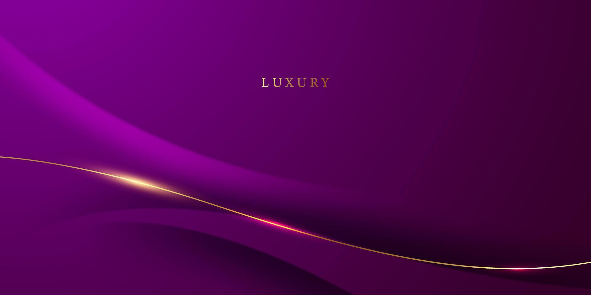 violet abstrait Contexte avec luxe d'or éléments vecteur illustration