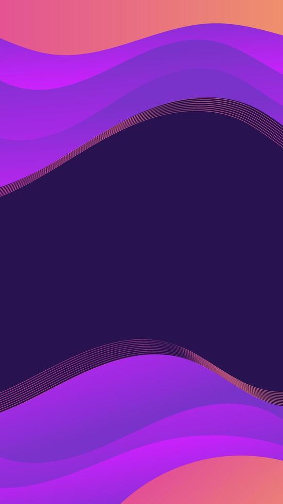 abstrait Contexte violet Orange avec ondulé lignes et dégradés est une polyvalent atout adapté pour divers conception projets tel comme sites Internet, présentations, impression matériaux, social médias des postes vecteur
