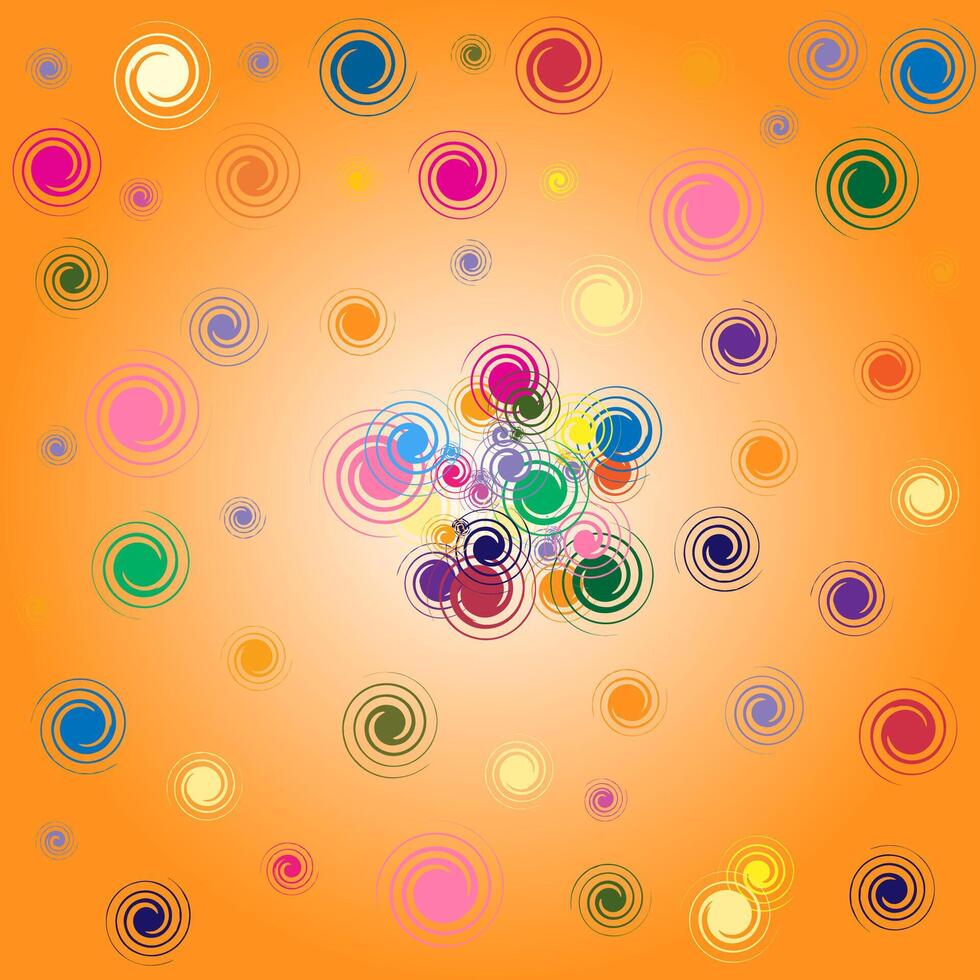 abstrait Contexte avec cercles, multicolore, sans couture modèle. vecteur