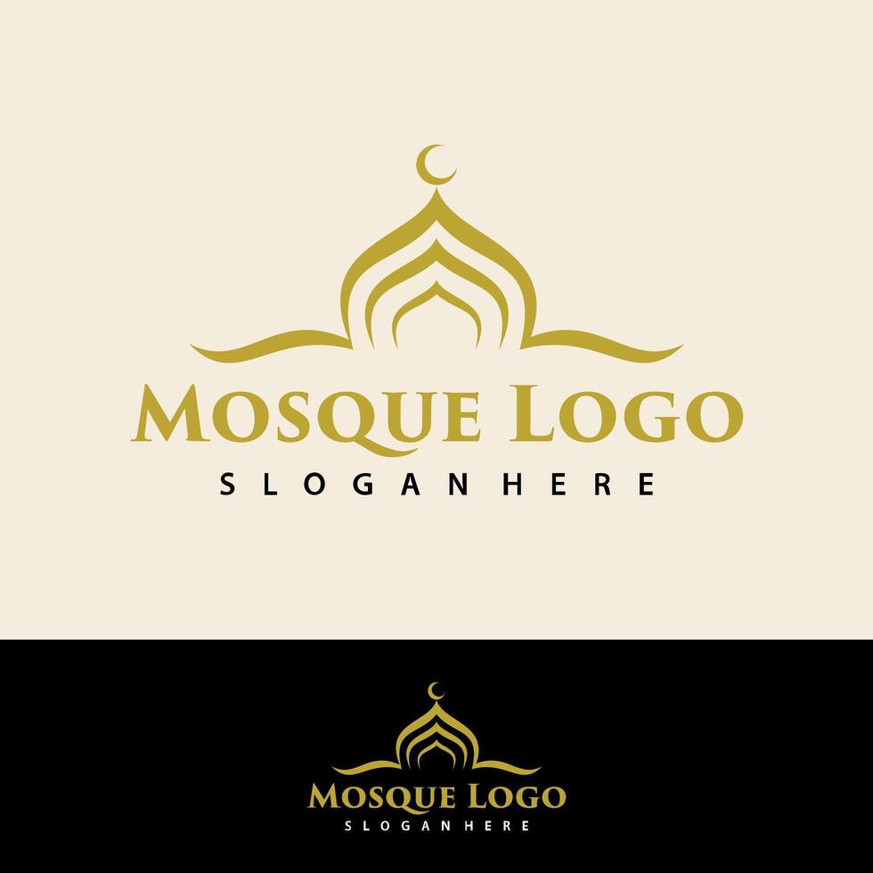 islamique logo vecteur, Créatif musulman conception, Facile mosquée logo conception vecteur