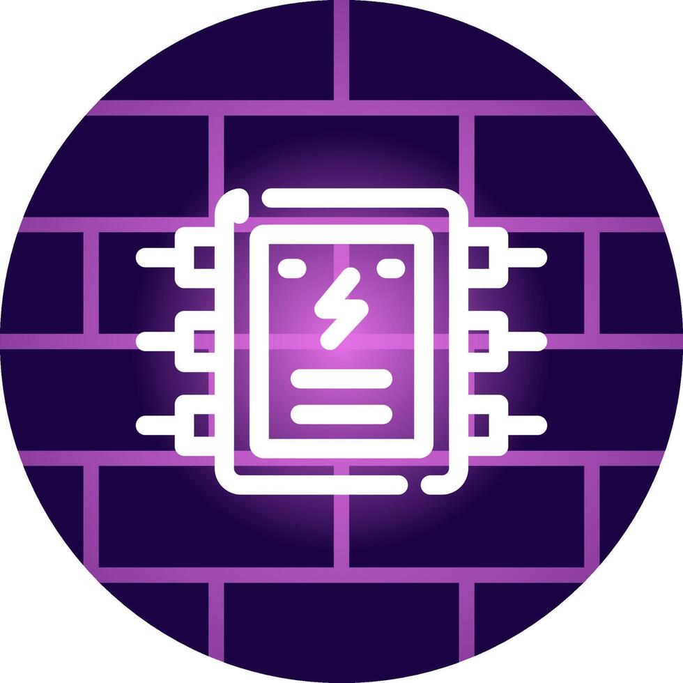 conception d'icône créative de panneau électrique vecteur