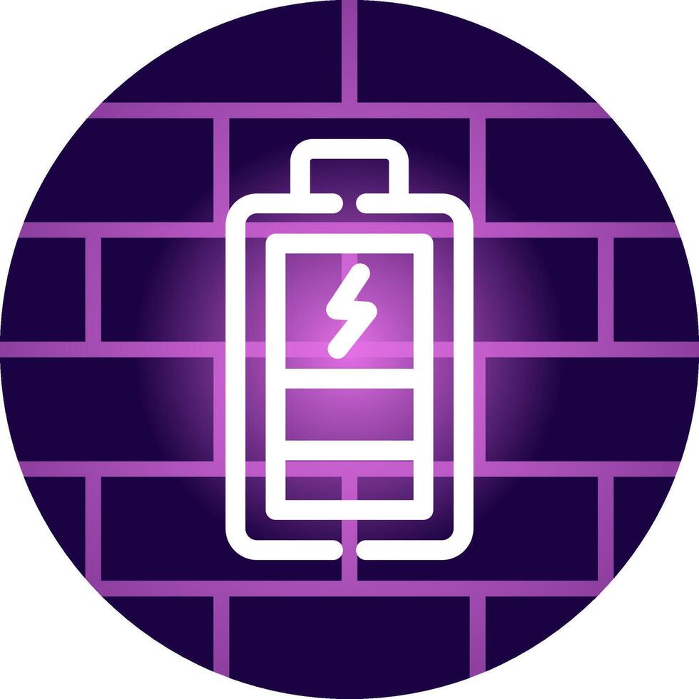 conception d'icône créative de batterie de charge vecteur