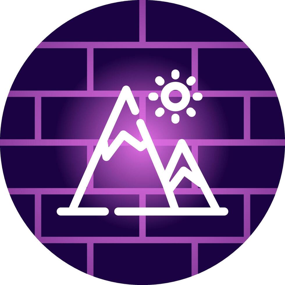 conception d'icône créative de montagne vecteur