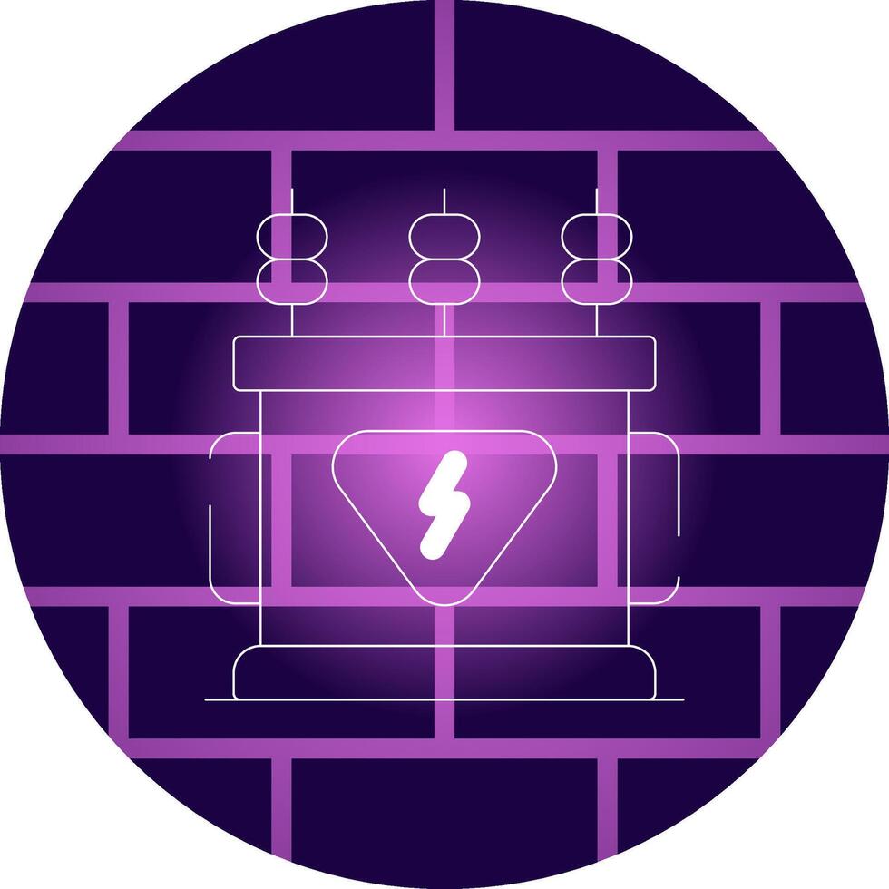 conception d'icône créative de transformateur de puissance vecteur