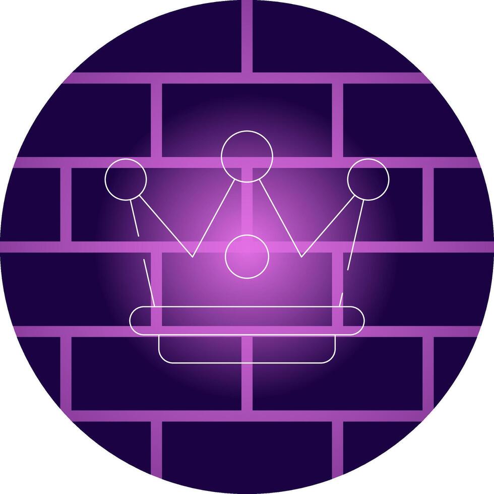 conception d'icône créative couronne vecteur