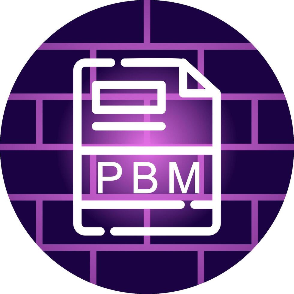 pbm Créatif icône conception vecteur