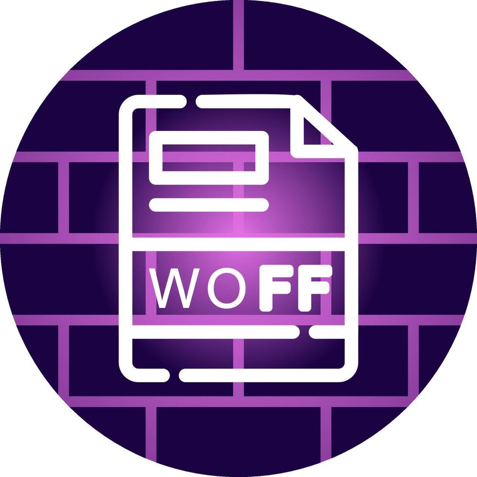 woff Créatif icône conception vecteur