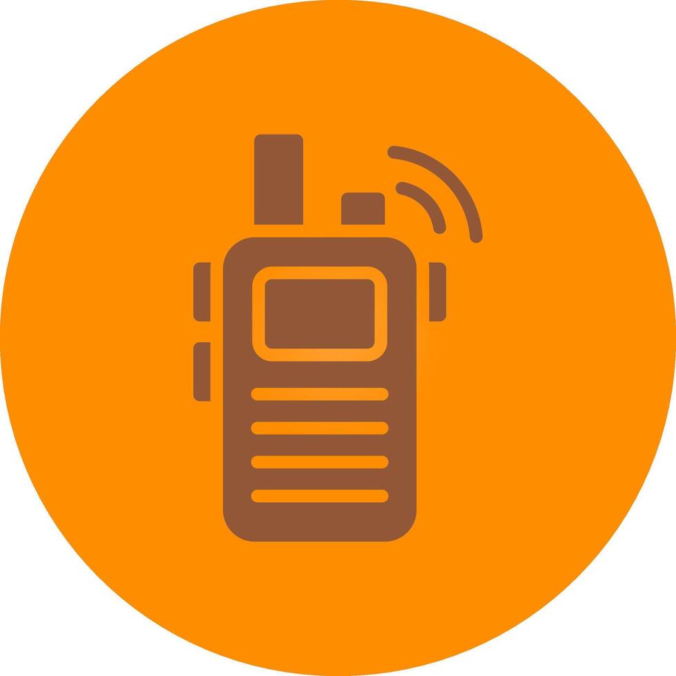 conception d'icônes créatives de talkies-walkies vecteur