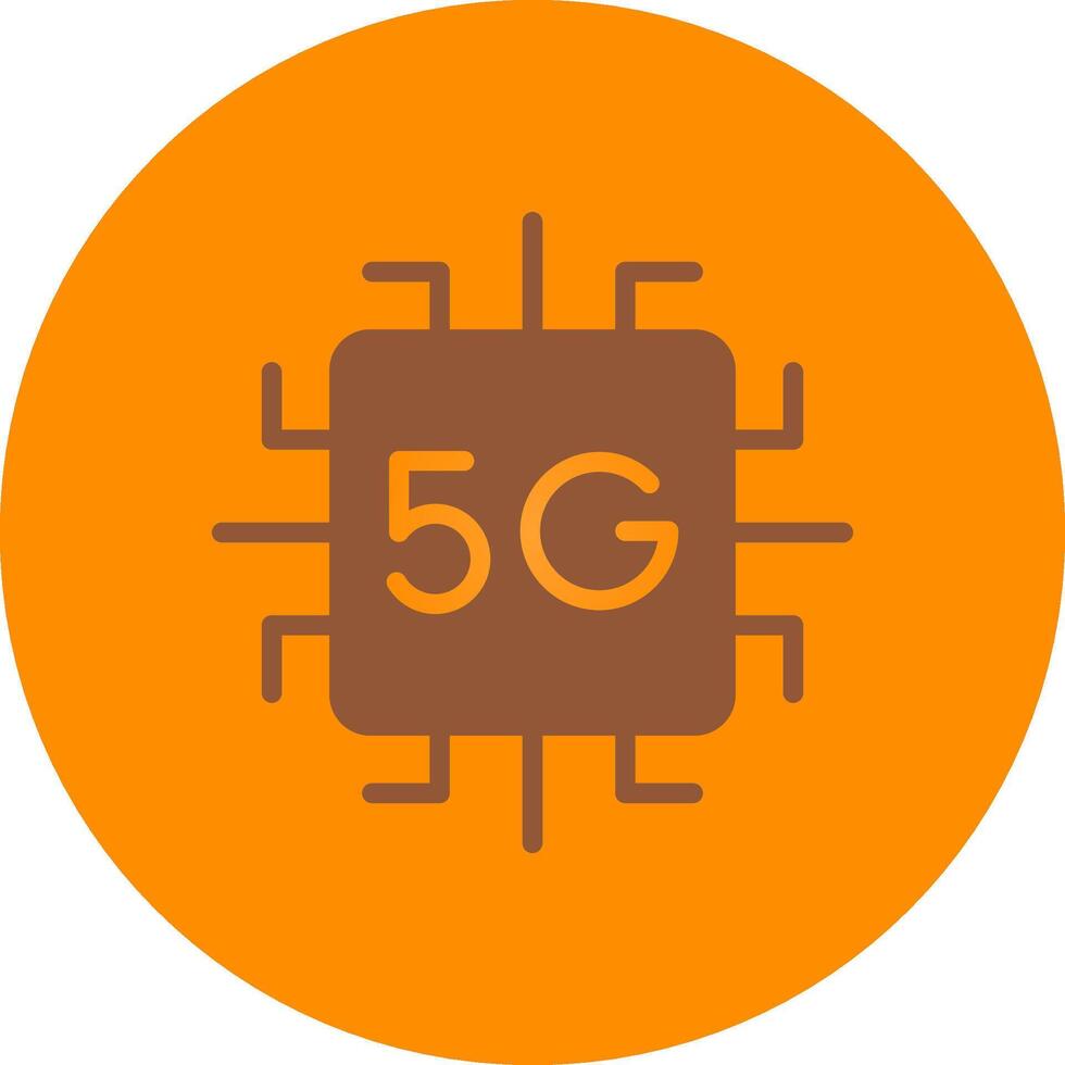 conception d'icônes créatives 5g vecteur