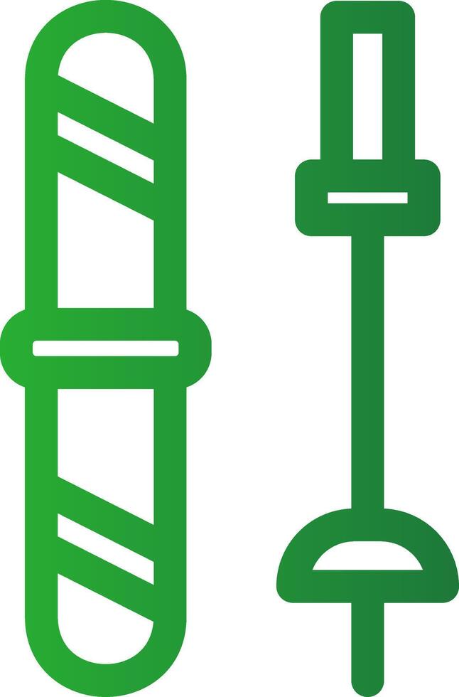 ligne vert pente conception vecteur