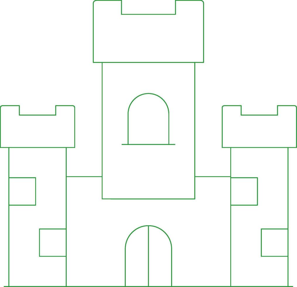 ligne vert pente conception vecteur