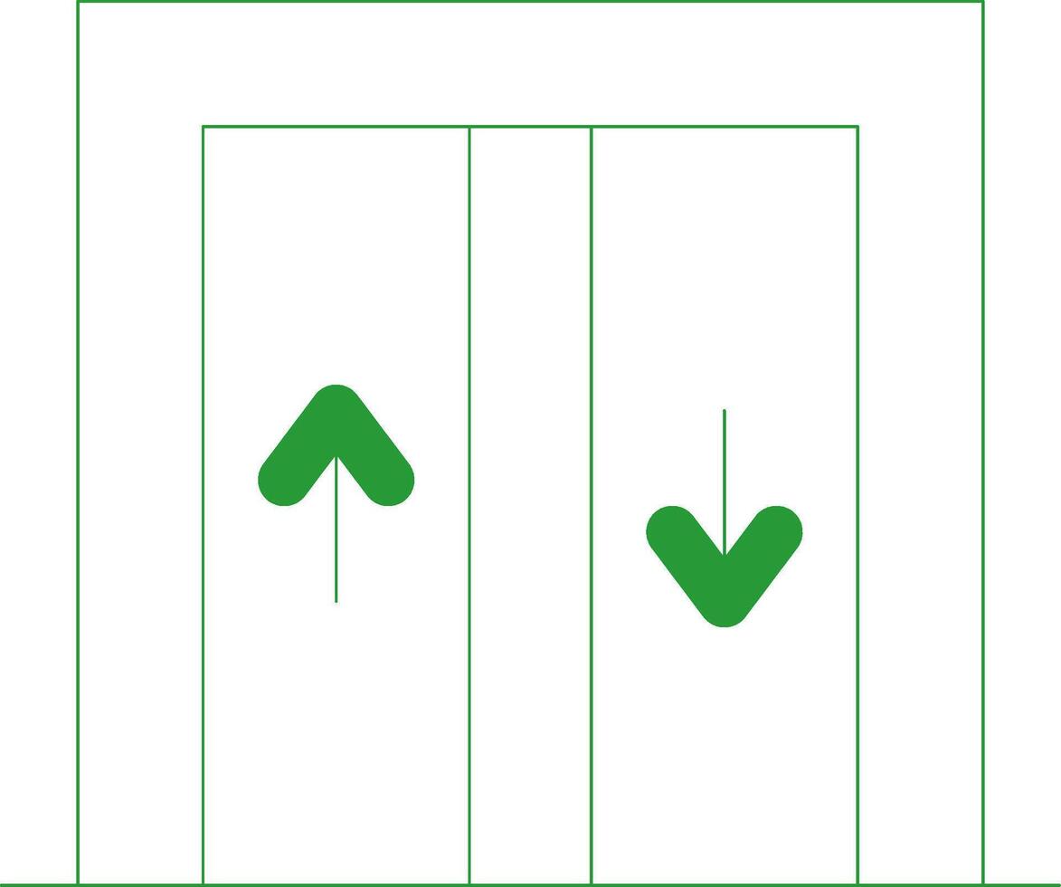 ligne vert pente conception vecteur