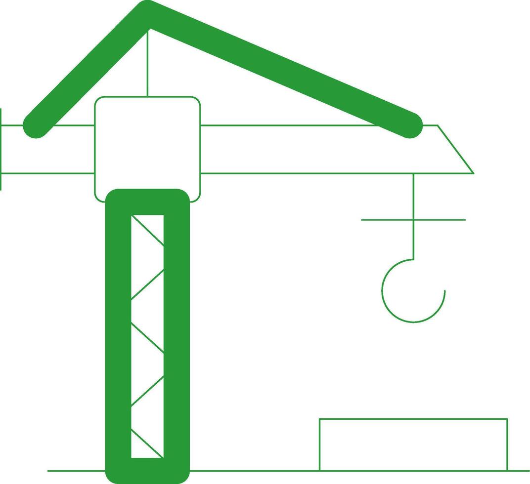 ligne vert pente conception vecteur