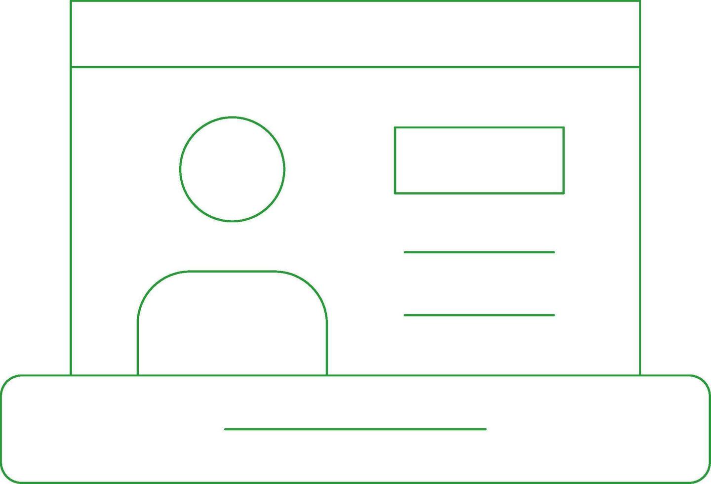 ligne vert pente conception vecteur