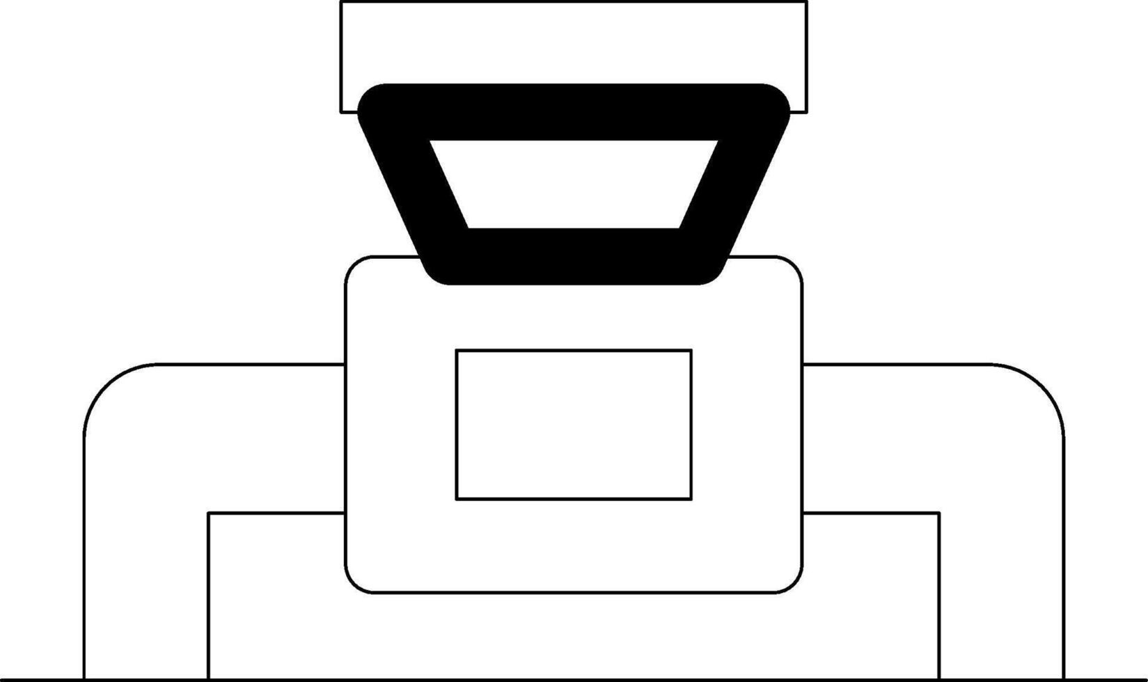 ligne vert pente conception vecteur