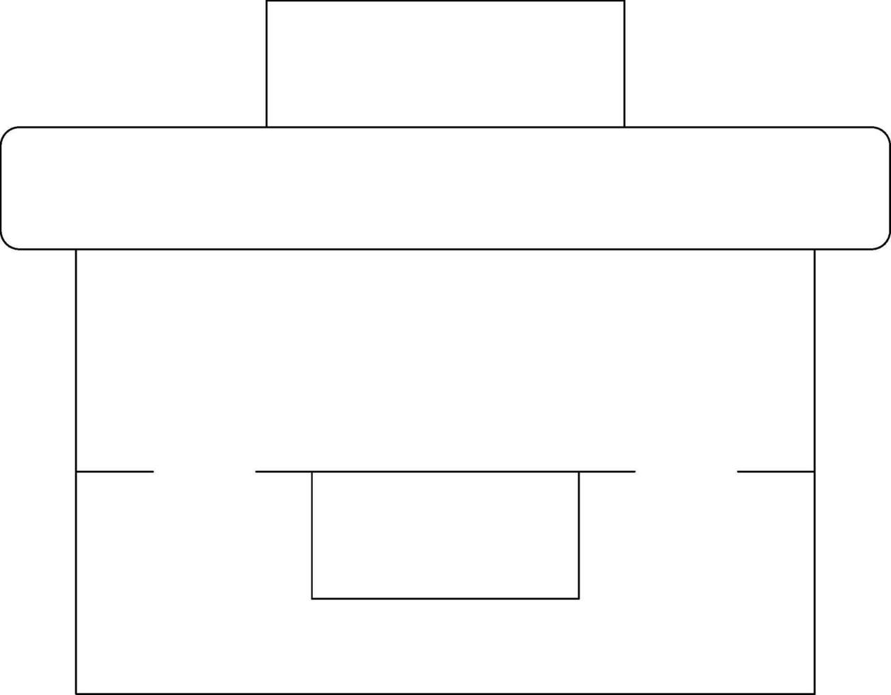 conception d'icône créative de pot vecteur