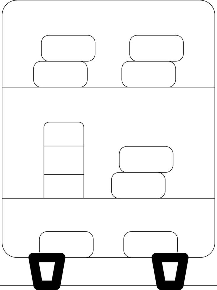 conception d'icône créative étagère vecteur