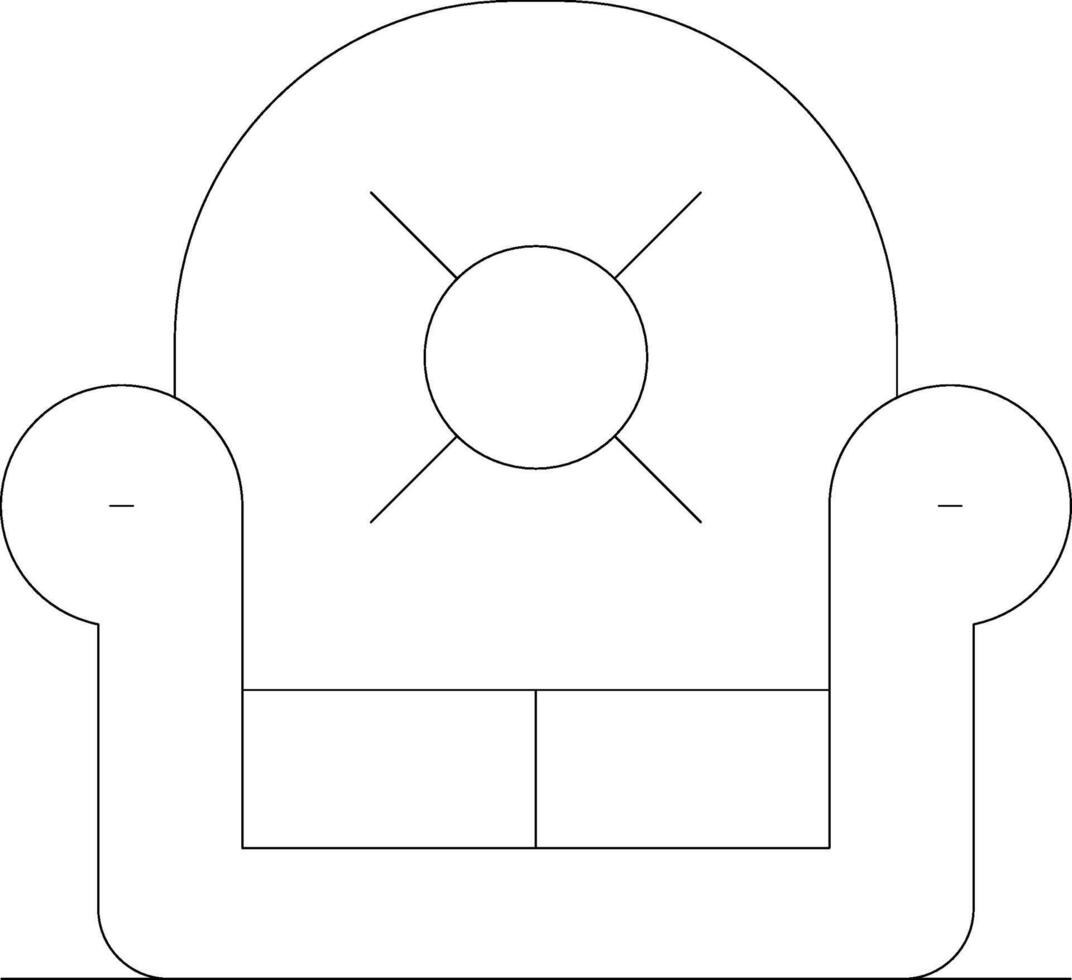 conception d'icône créative fauteuil vecteur