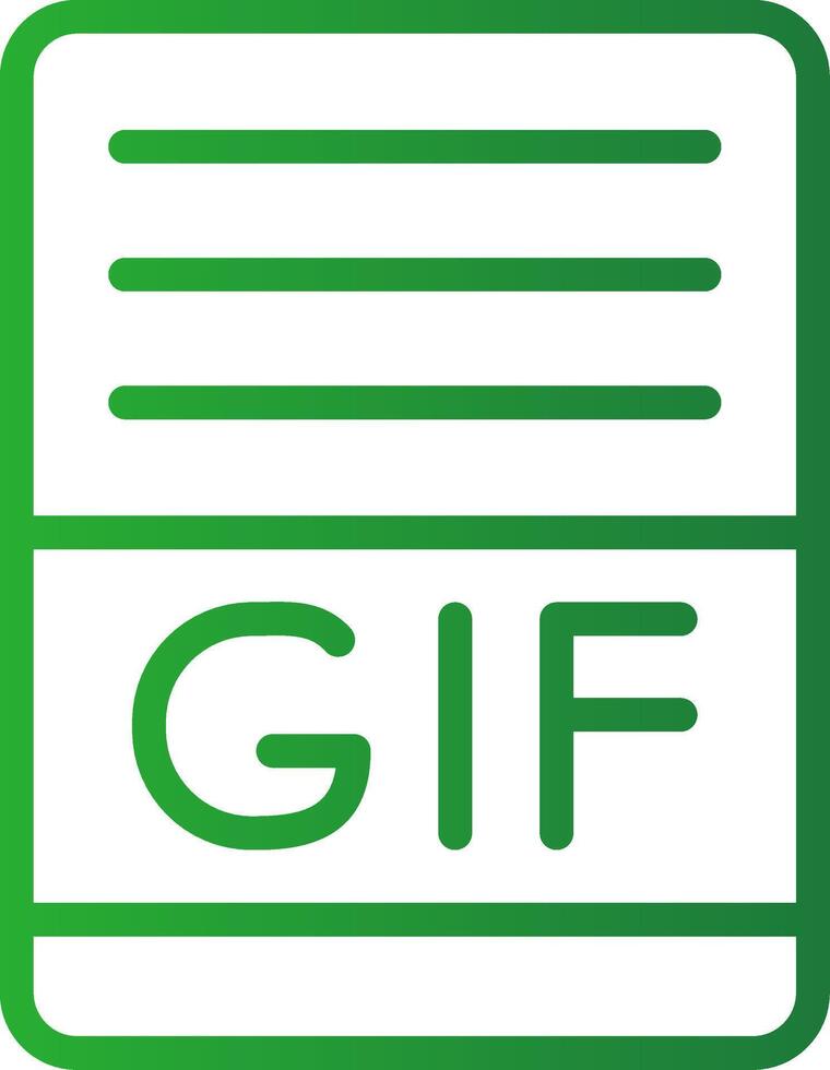 gif Créatif icône conception vecteur