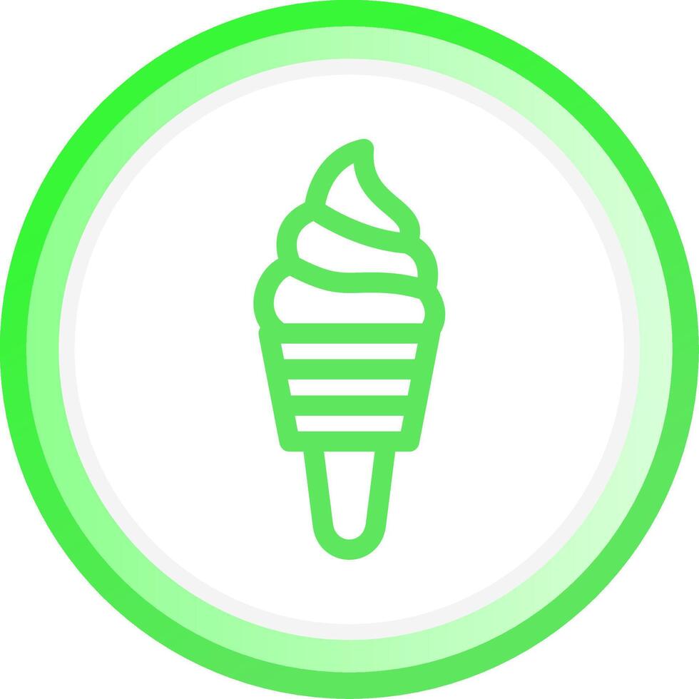 conception d'icône créative de crème glacée vecteur