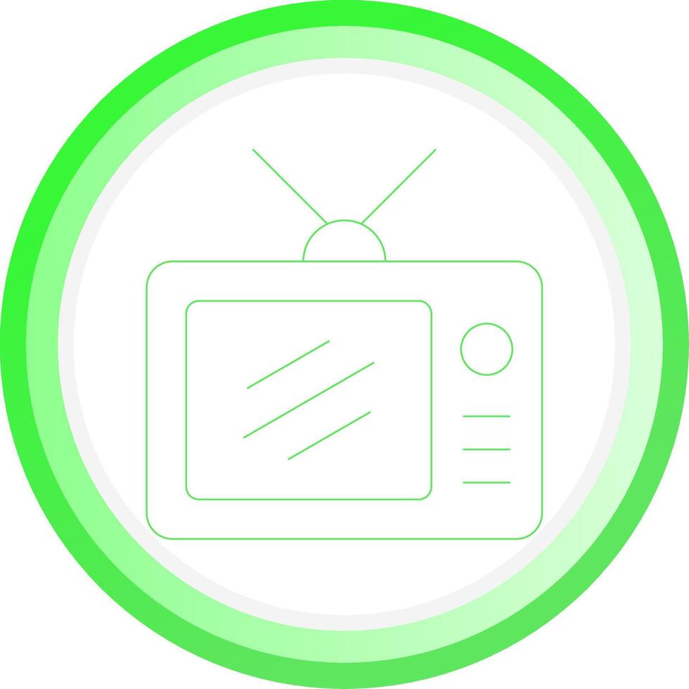 conception d'icône créative tv vecteur