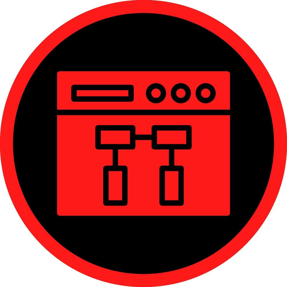 conception d'icône créative de plan de site vecteur