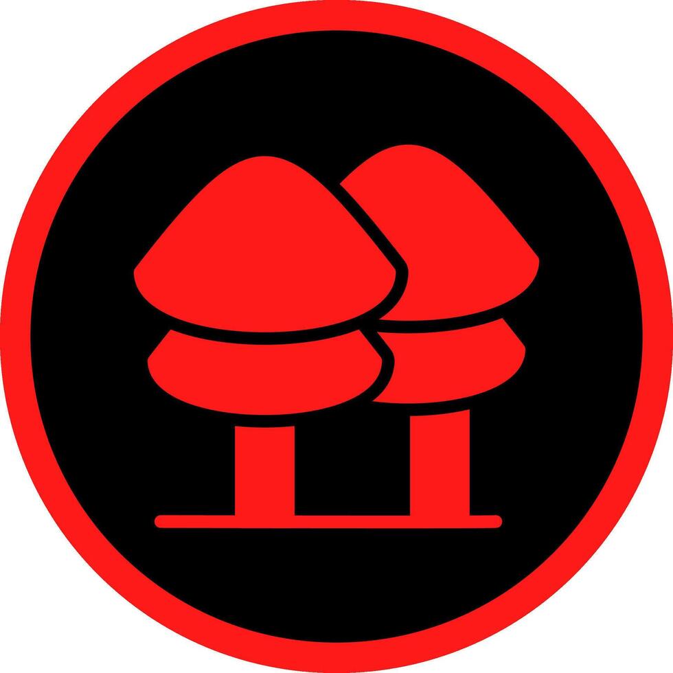 glyphe rouge Icônes conception vecteur