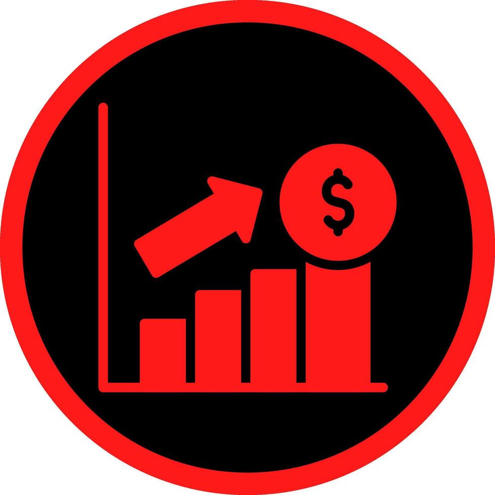 conception d'icône créative de profit vecteur