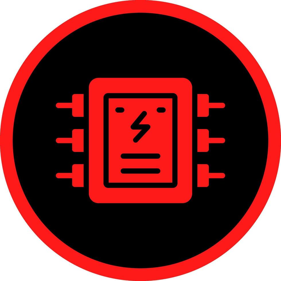 conception d'icône créative de panneau électrique vecteur