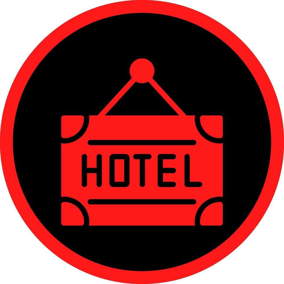 conception d'icône créative d'hôtel vecteur