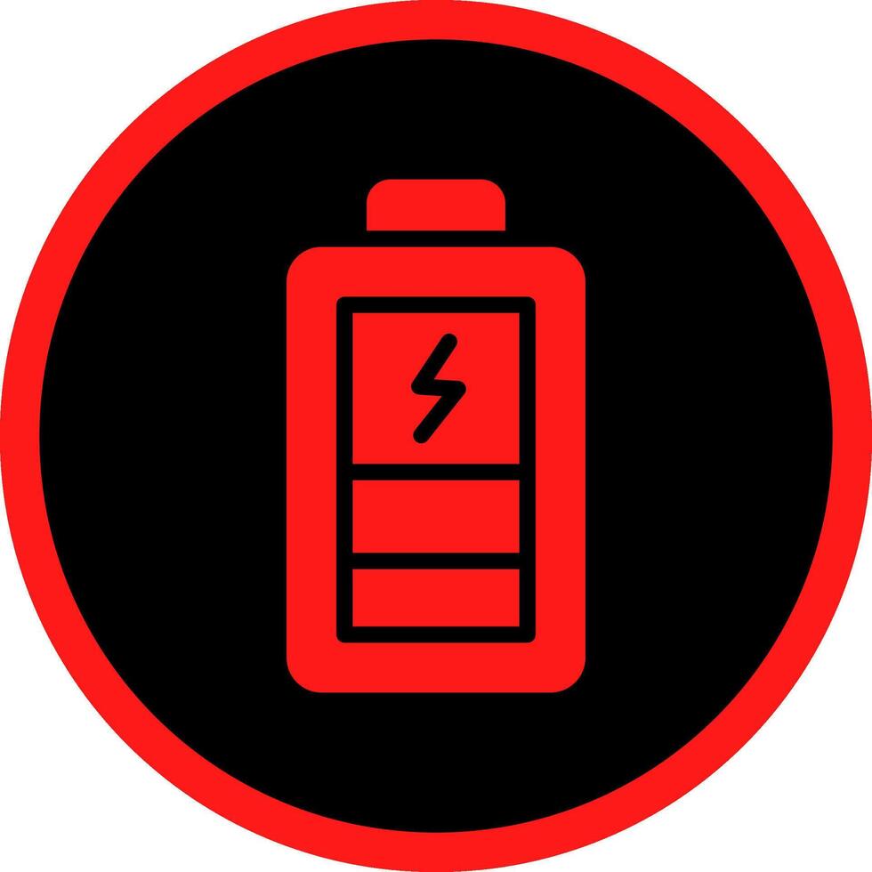 conception d'icône créative de batterie de charge vecteur