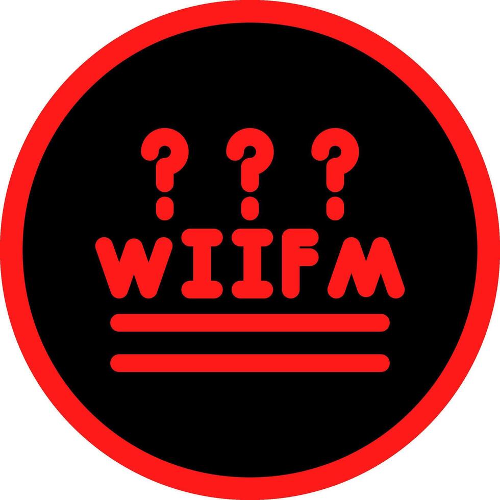 wifm Créatif icône conception vecteur