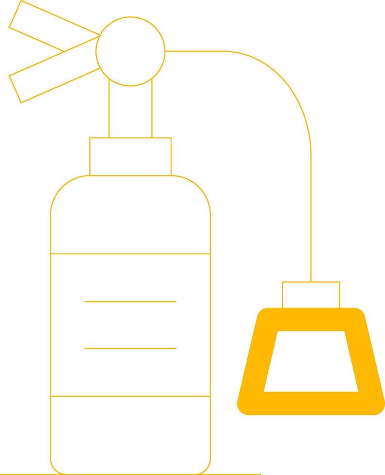 conception d'icône créative d'extincteur vecteur