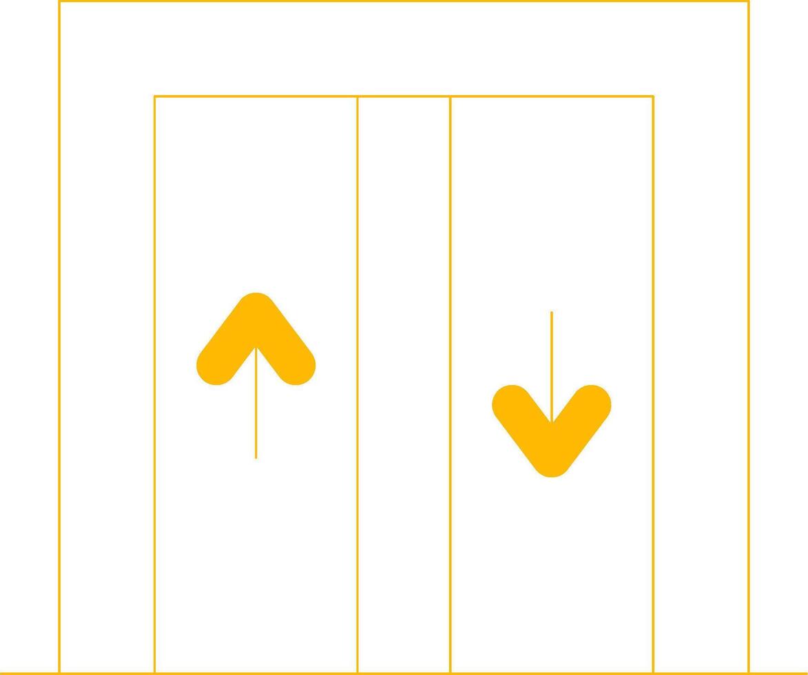 conception d'icône créative d'ascenseur vecteur