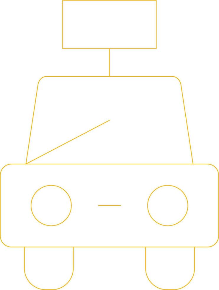 ligne Jaune pente conception vecteur